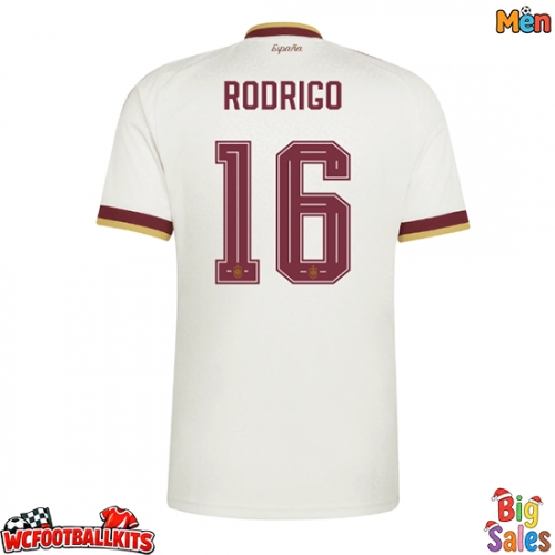 Spain Rodri Hernandez #16 Replica Away Stadium Shirt World Cup 2026 Short Sleeve
